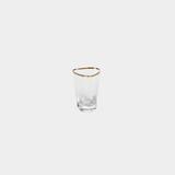 Aperitivo Hammered Shot Glasses with Gold Rim (Set of 6)