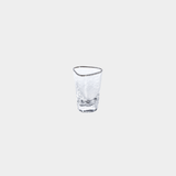 Aperitivo Hammered Shot Glasses with Platinum Rim (Set of 6)