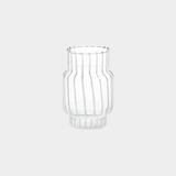 Mimo Clear Optic Glass Vases (Set of 2)