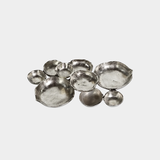 Cluster of Nine Round Serving Bowls - Nickel