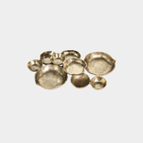 Cluster of Nine Round Serving Bowls - Dark Gold