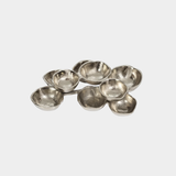 Small Cluster of Nine Serving Bowls in Nickel
