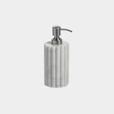 Camogli Fluted White Marble Soap & Lotion Dispenser