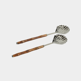 The Colony Bamboo and Nickel Server Set