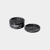 Marble Coaster - Black Marquino (Set of 4)