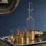 Image of Fez Cut Glass Tumblers with Gold Leaf