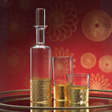 Image of Fez Cut Glass Tumblers with Gold Leaf