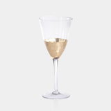 Image of Fez Cut Glass Red Wine Glasses with Gold Leaf