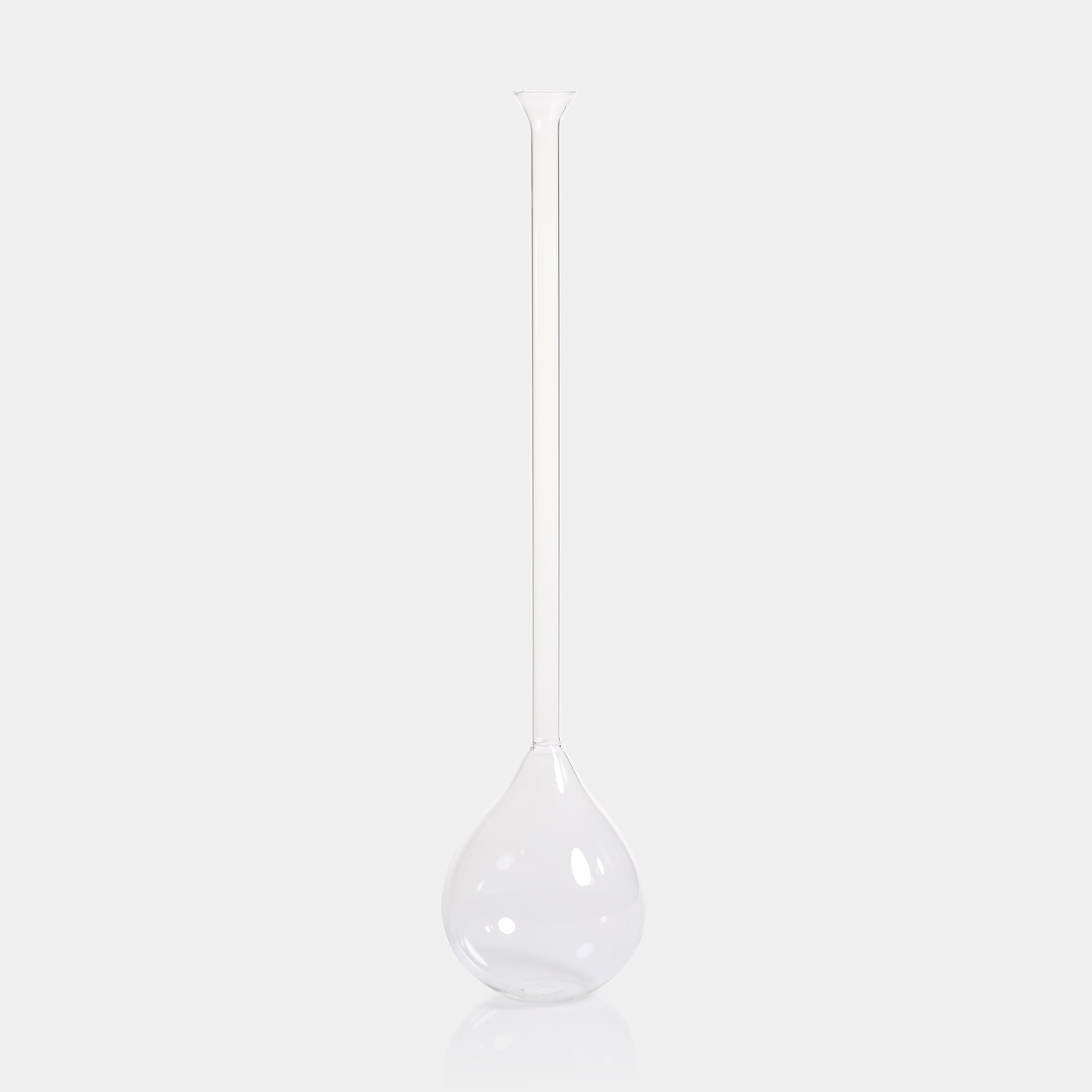 Long Neck Mouth Blown Vase - Teardrop Shaped