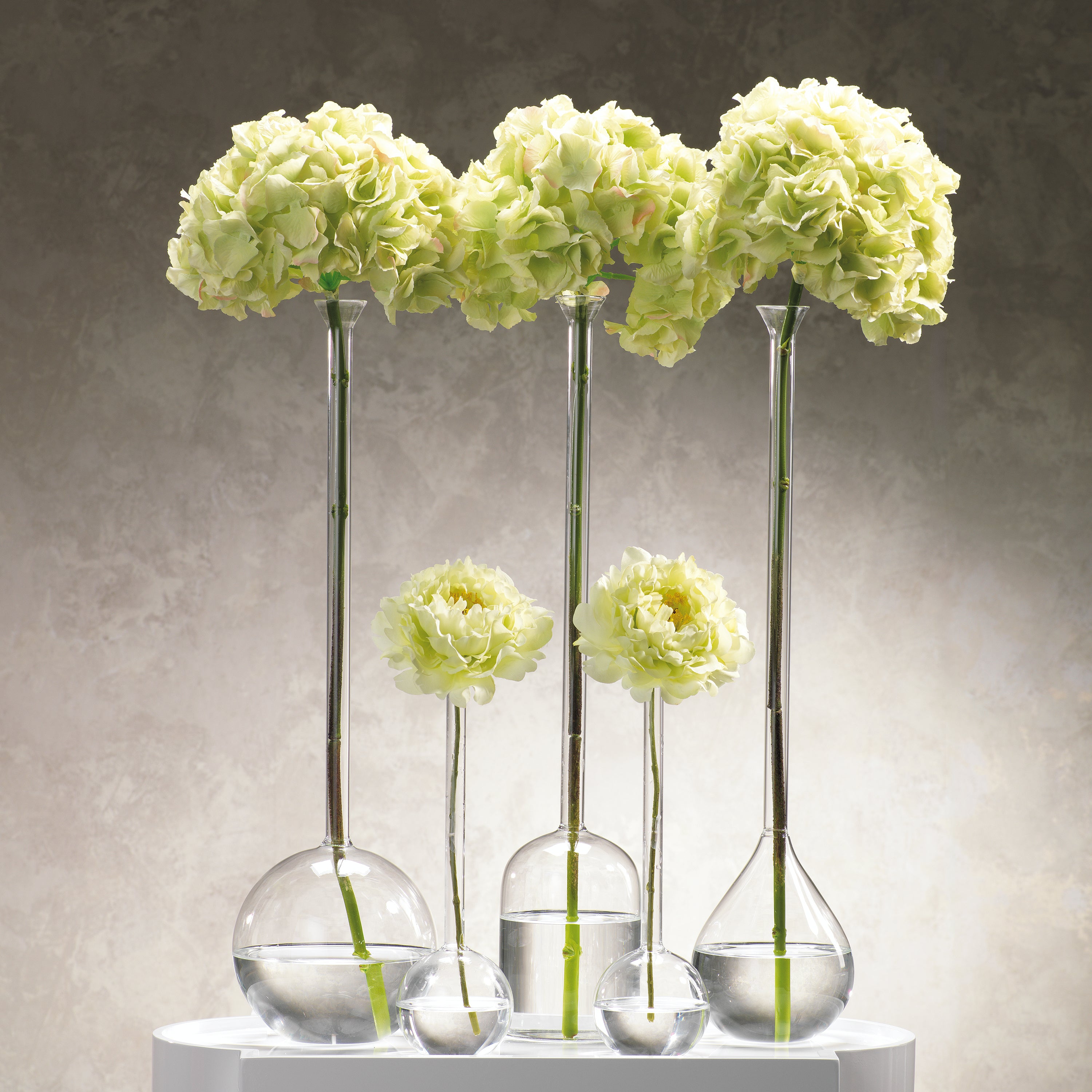 Image of Long Neck Mouth Blown Vase - Bell Shaped