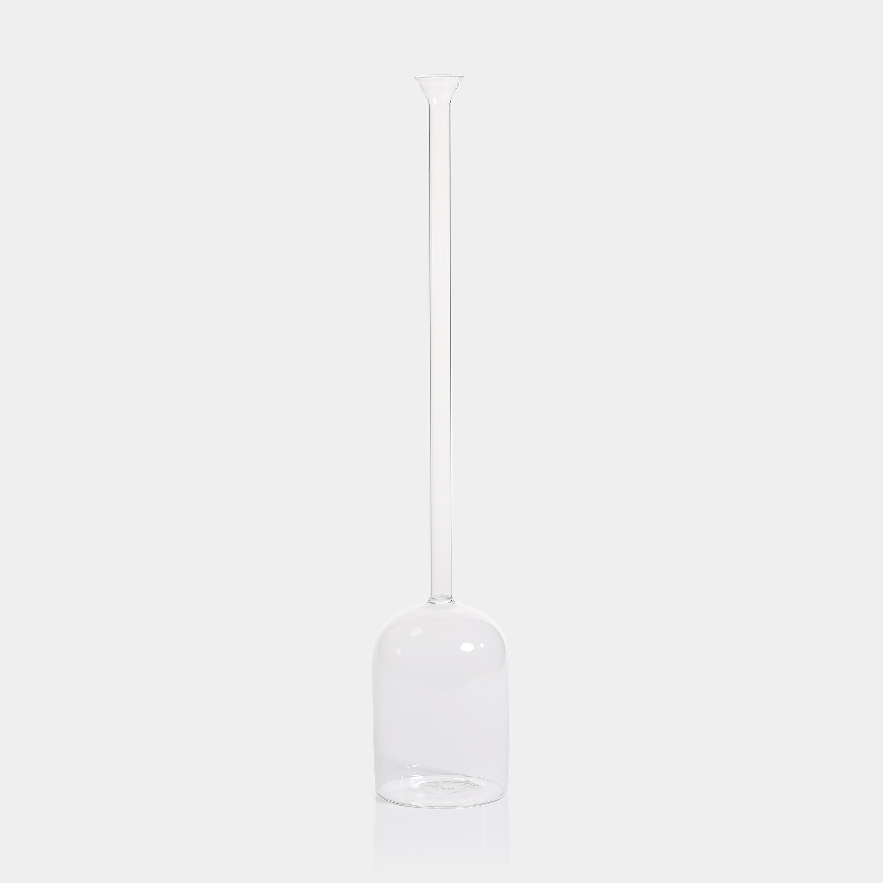 Image of Long Neck Mouth Blown Vase - Bell Shaped