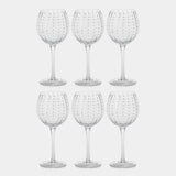 Image of White Dots Wine Goblets