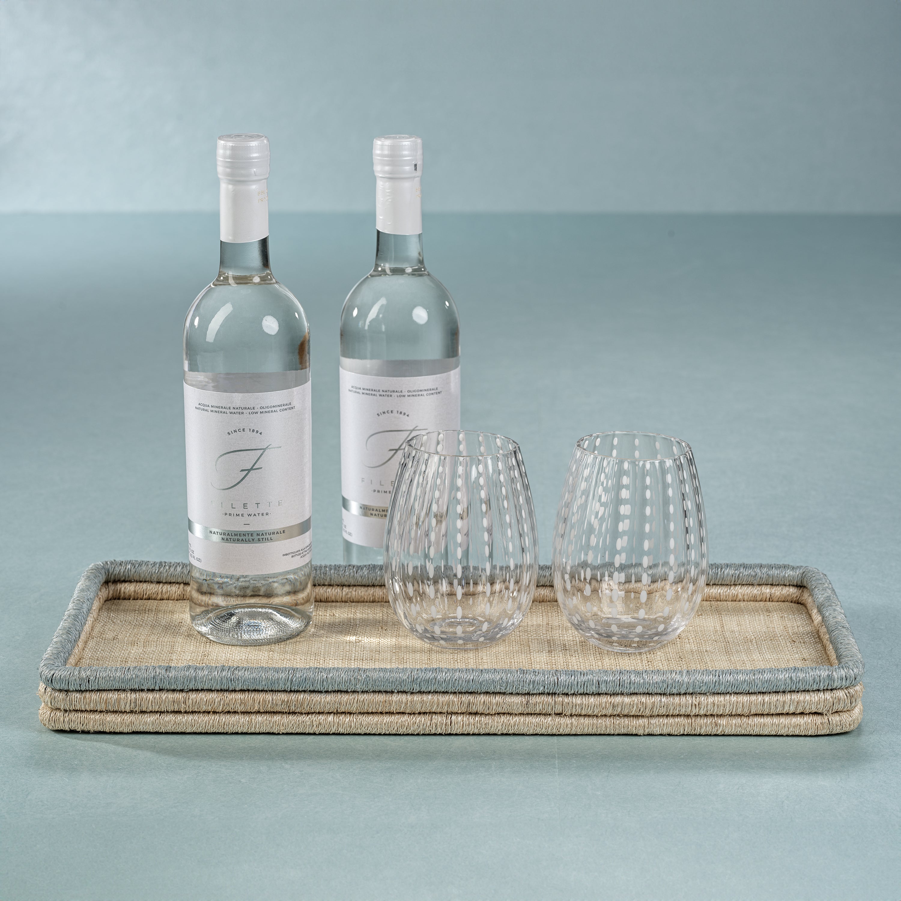 Image of White Dots Stemless Glasses