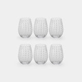 Image of White Dots Stemless Glasses