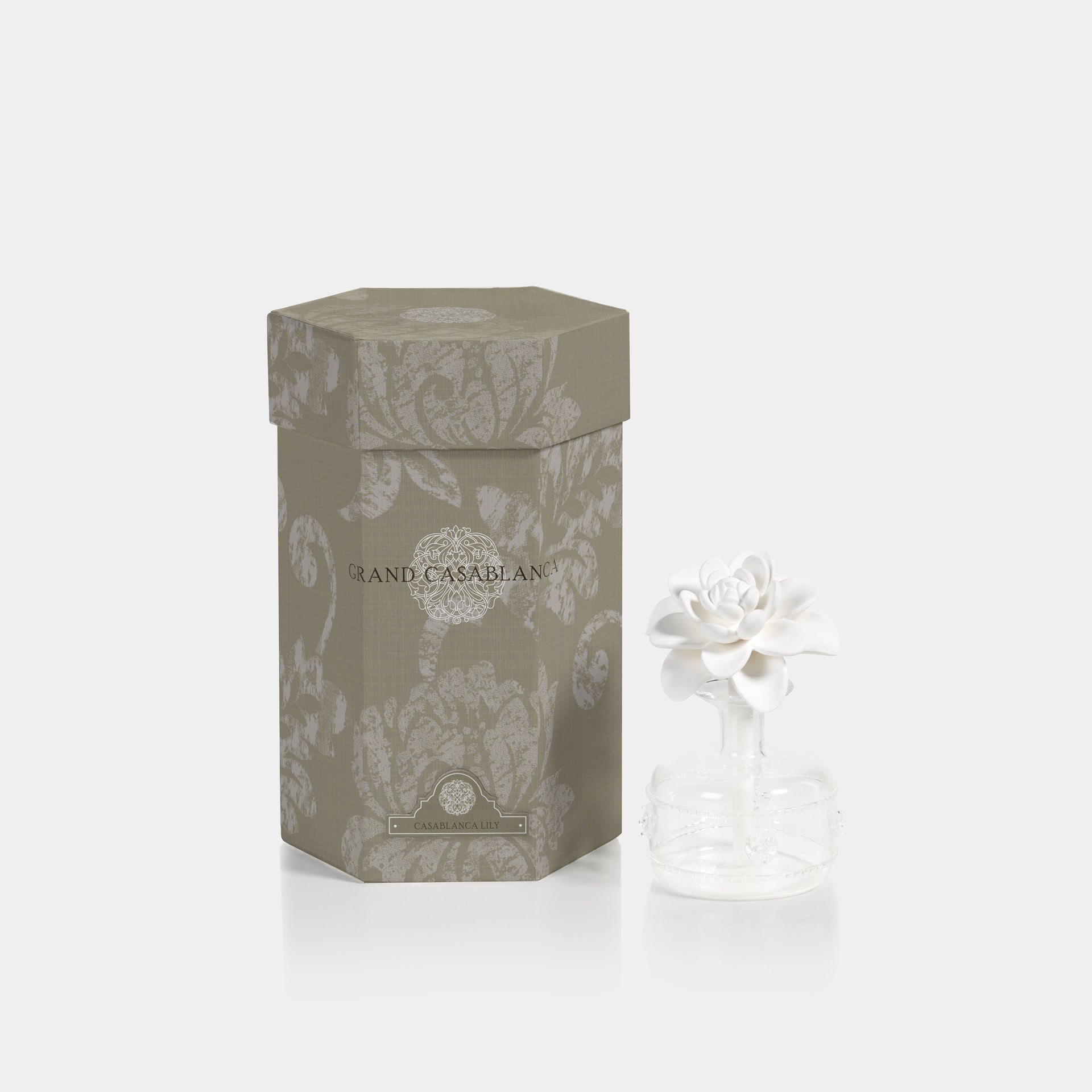 Mini Grand Casablanca Porcelain Diffuser, Casablanca Lily