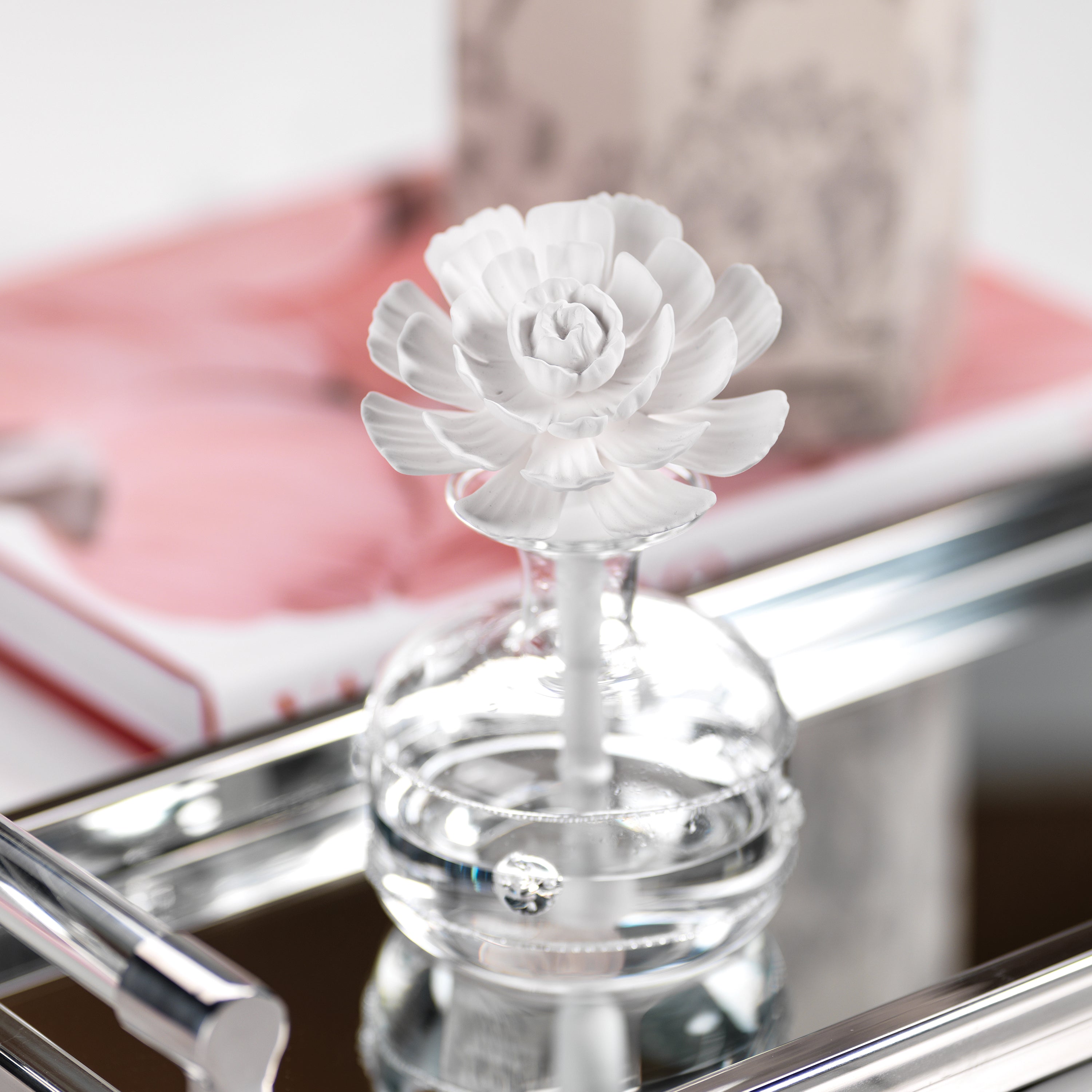 Image of Mini Grand Casablanca Porcelain Diffuser, Moroccan Peony