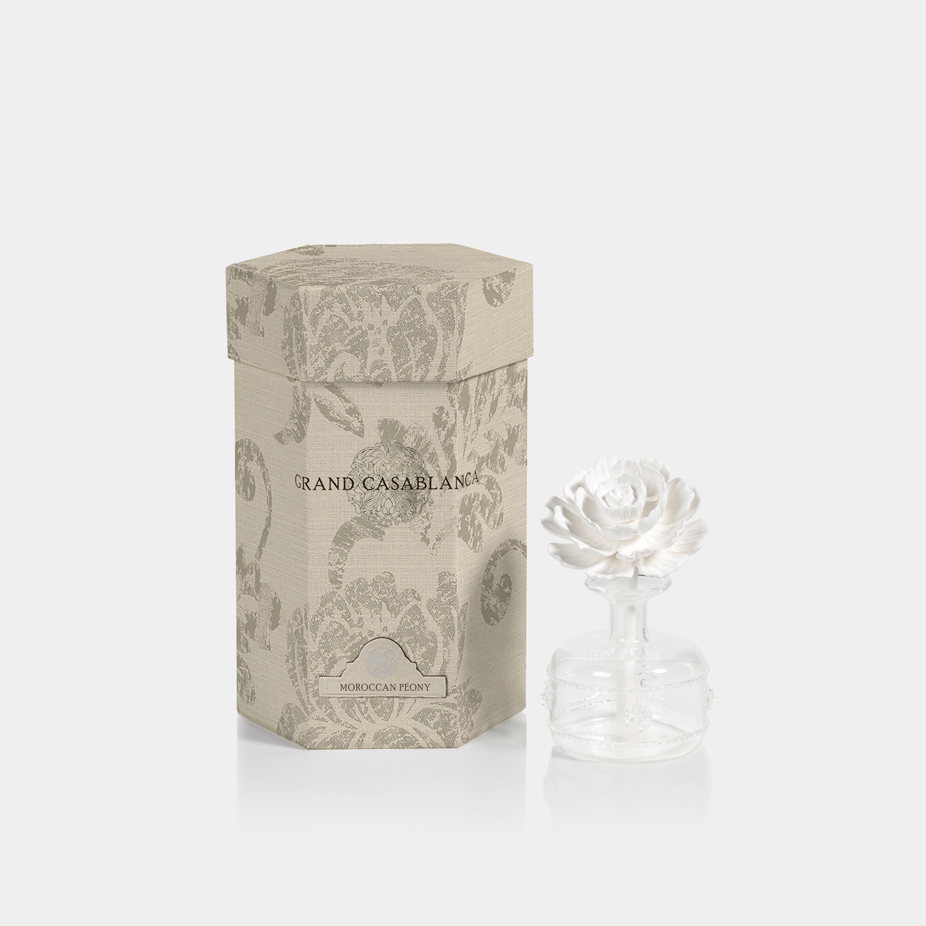 Image of Mini Grand Casablanca Porcelain Diffuser, Moroccan Peony