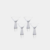 Image of Livogno Martini Glasses on Hammered Stem