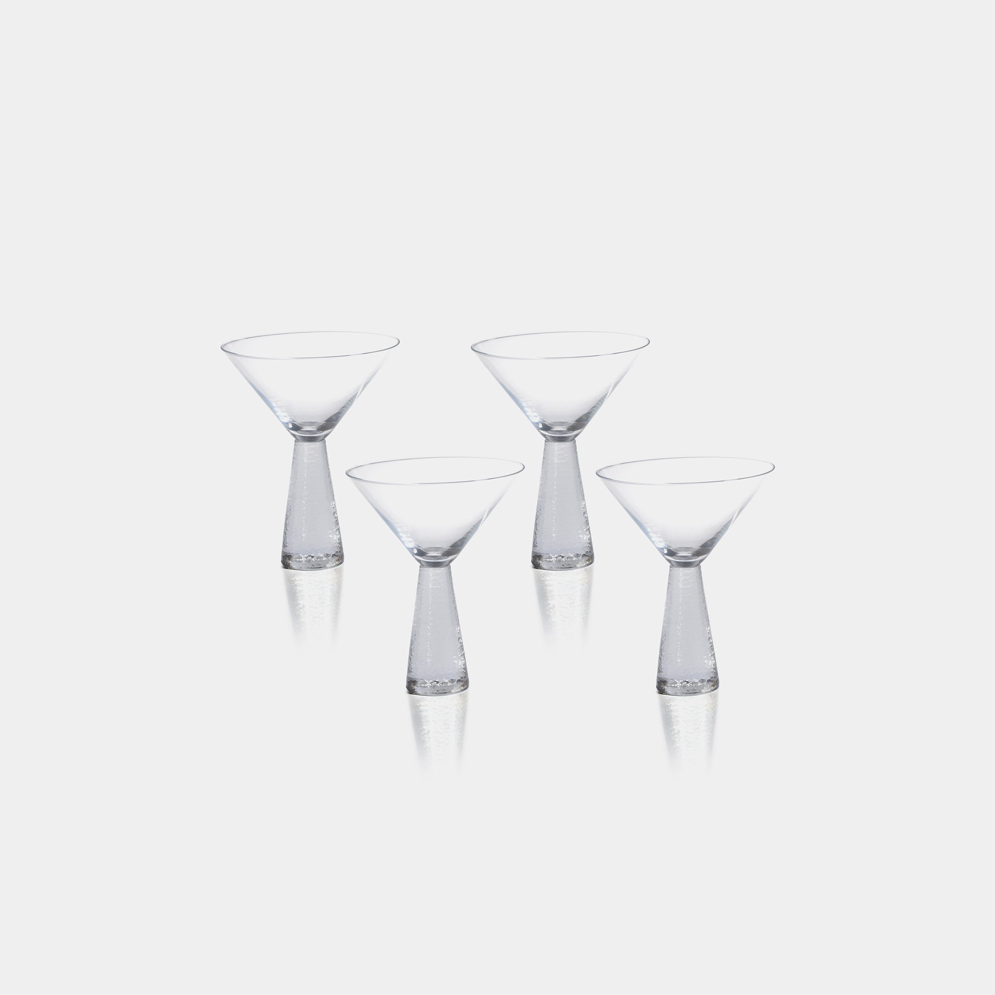 Image of Livogno Martini Glasses on Hammered Stem