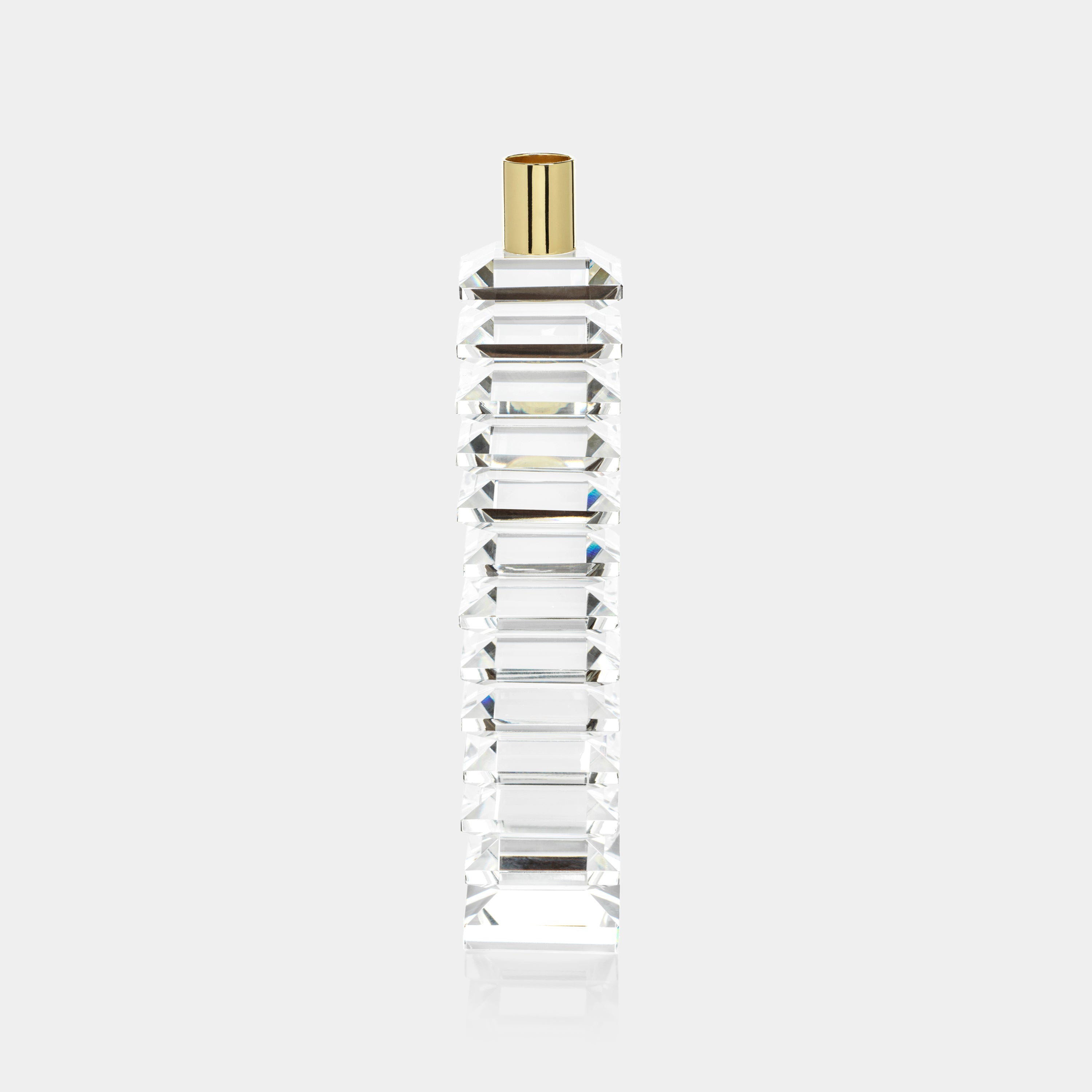 Image of Florence Stacked Crystal Candle Holder