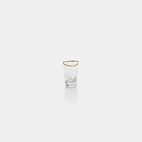 Image of Aperitivo Hammered Shot Glasses with Gold Rim