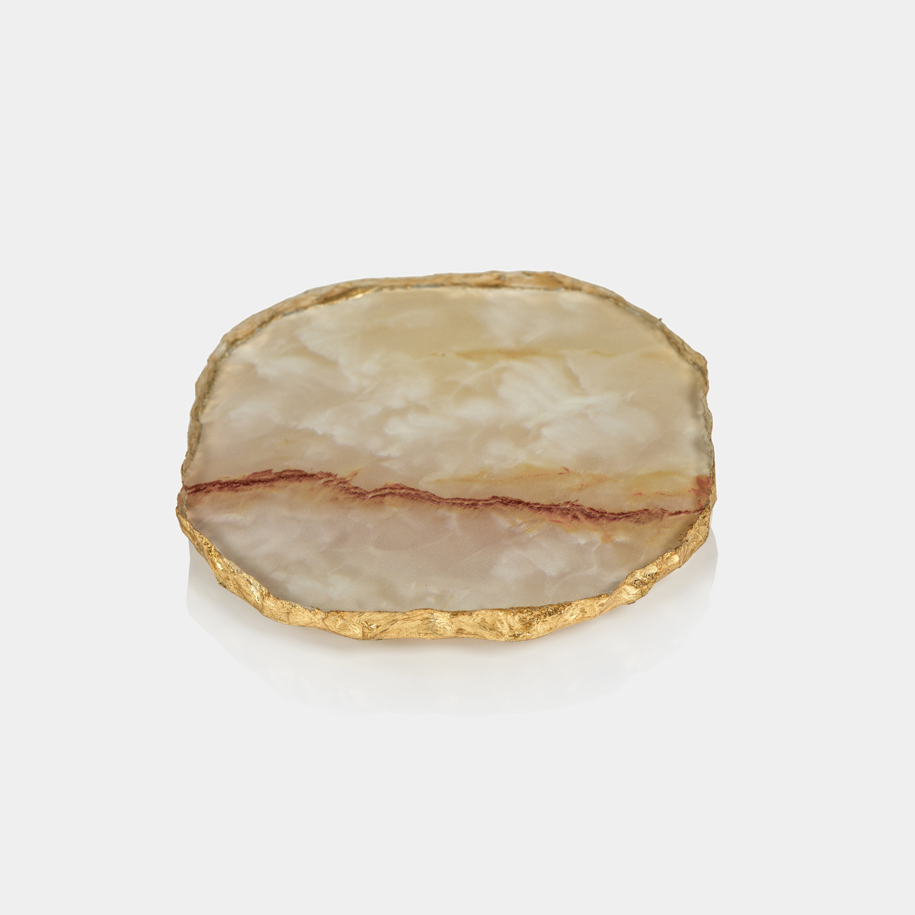Image of Agate Marble Glass Coaster Set