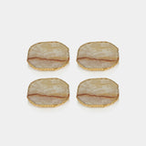 Agate Marble Glass Coasters (Set of 4)