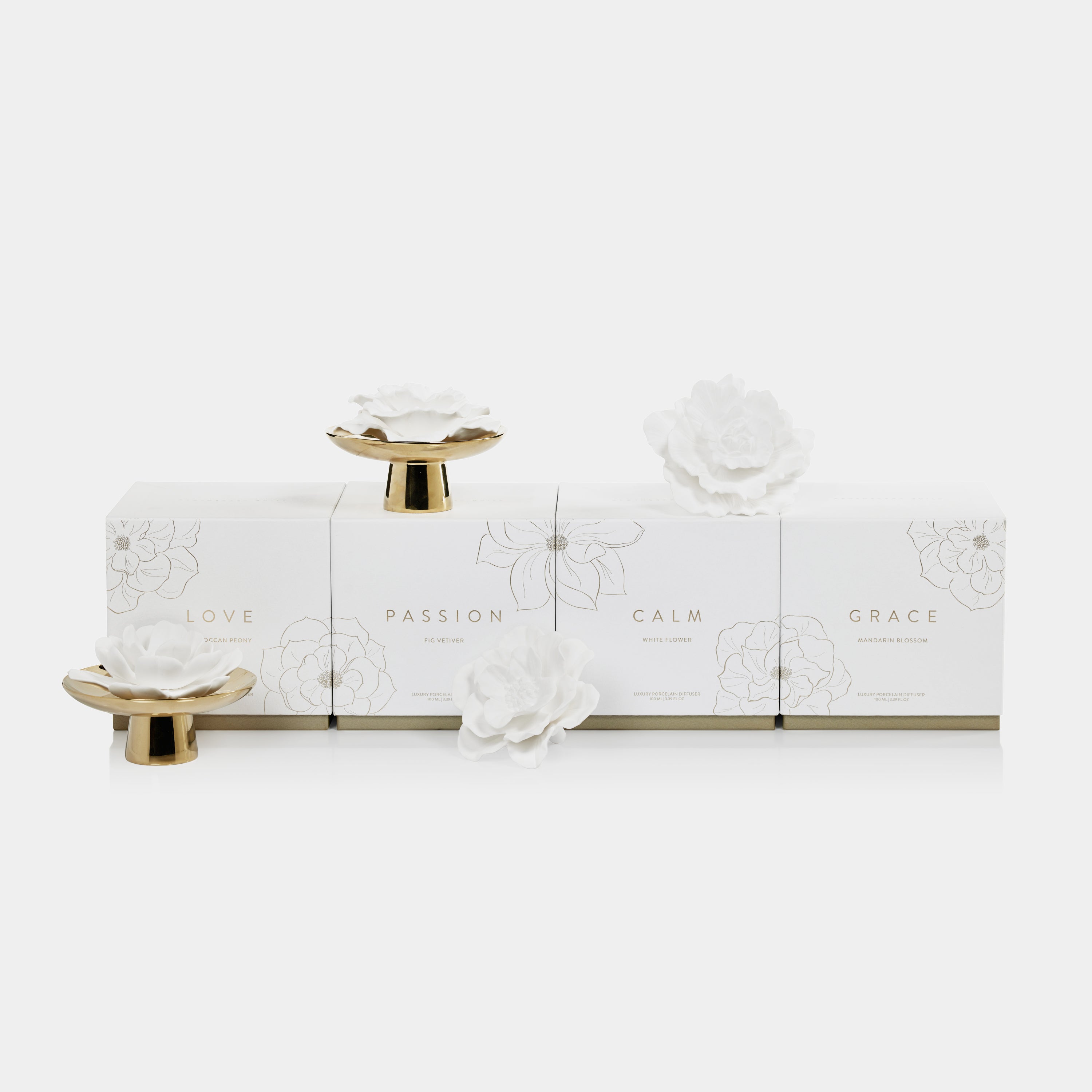 Image of Apothecary Guild Inspire Porcelain Diffuser, White Flower
