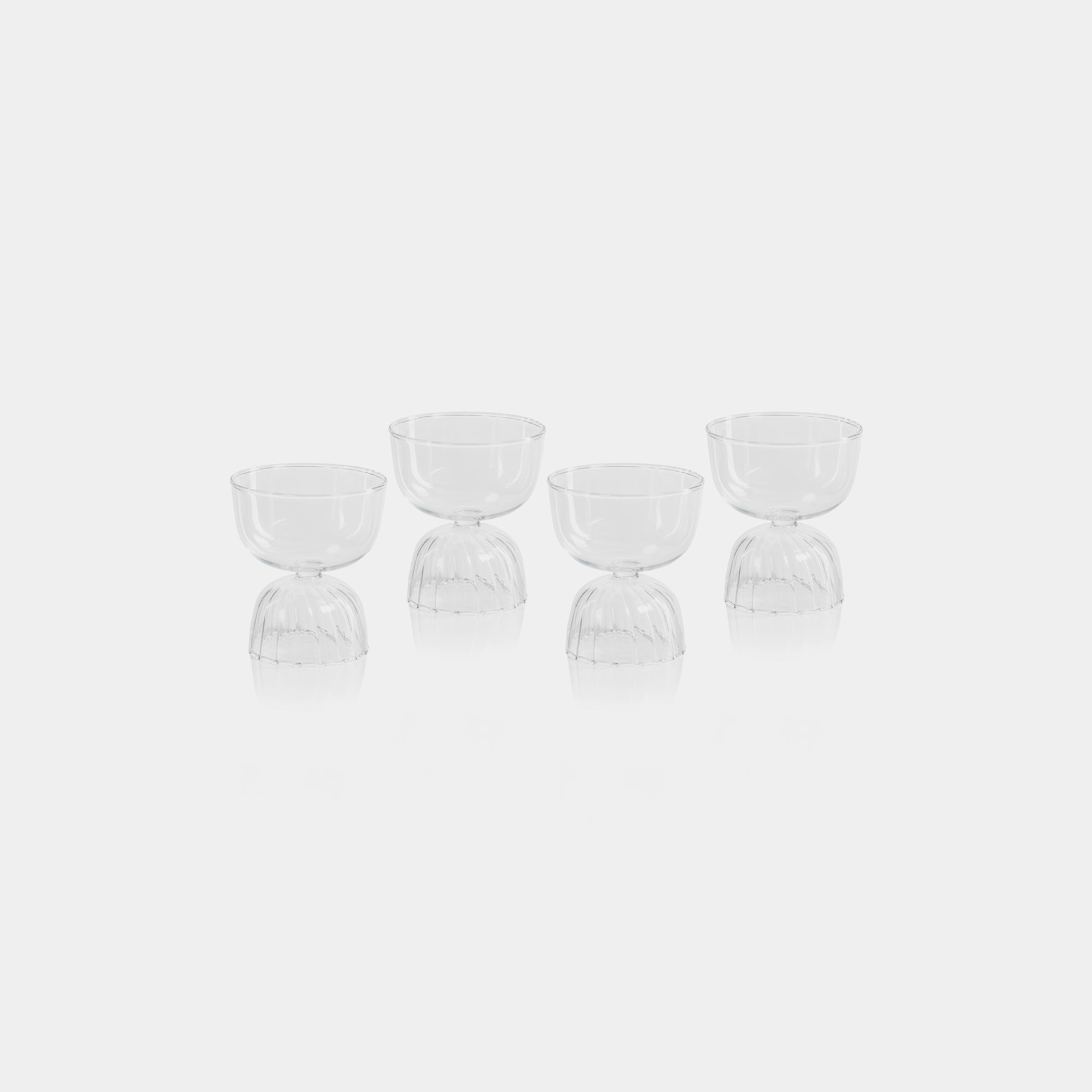 Image of Liso Glass Compote Bowls