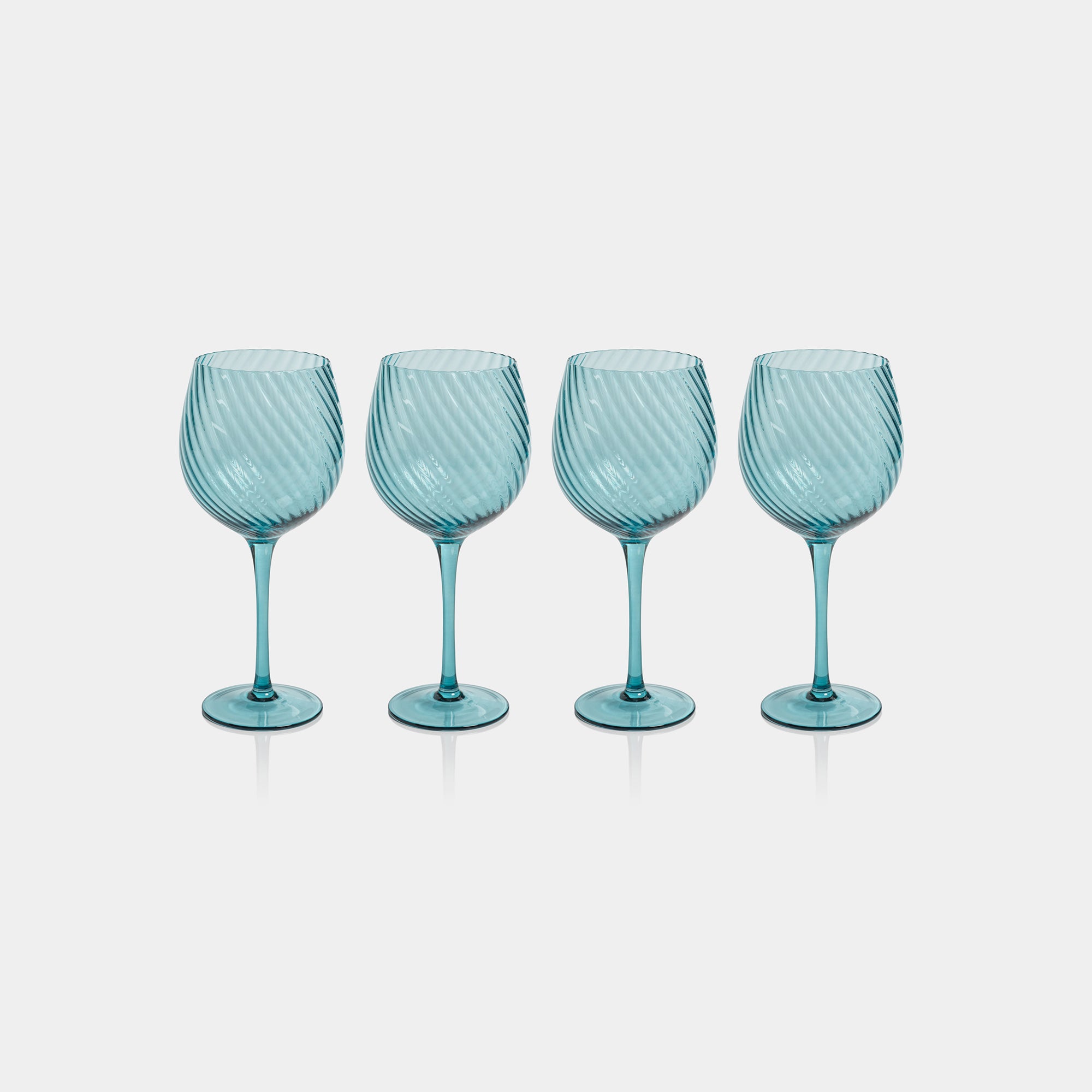 Image of Savoy Optic Swirl Red Wine Glasses