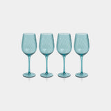 Image of Savoy Optic Swirl White Wine Glasses