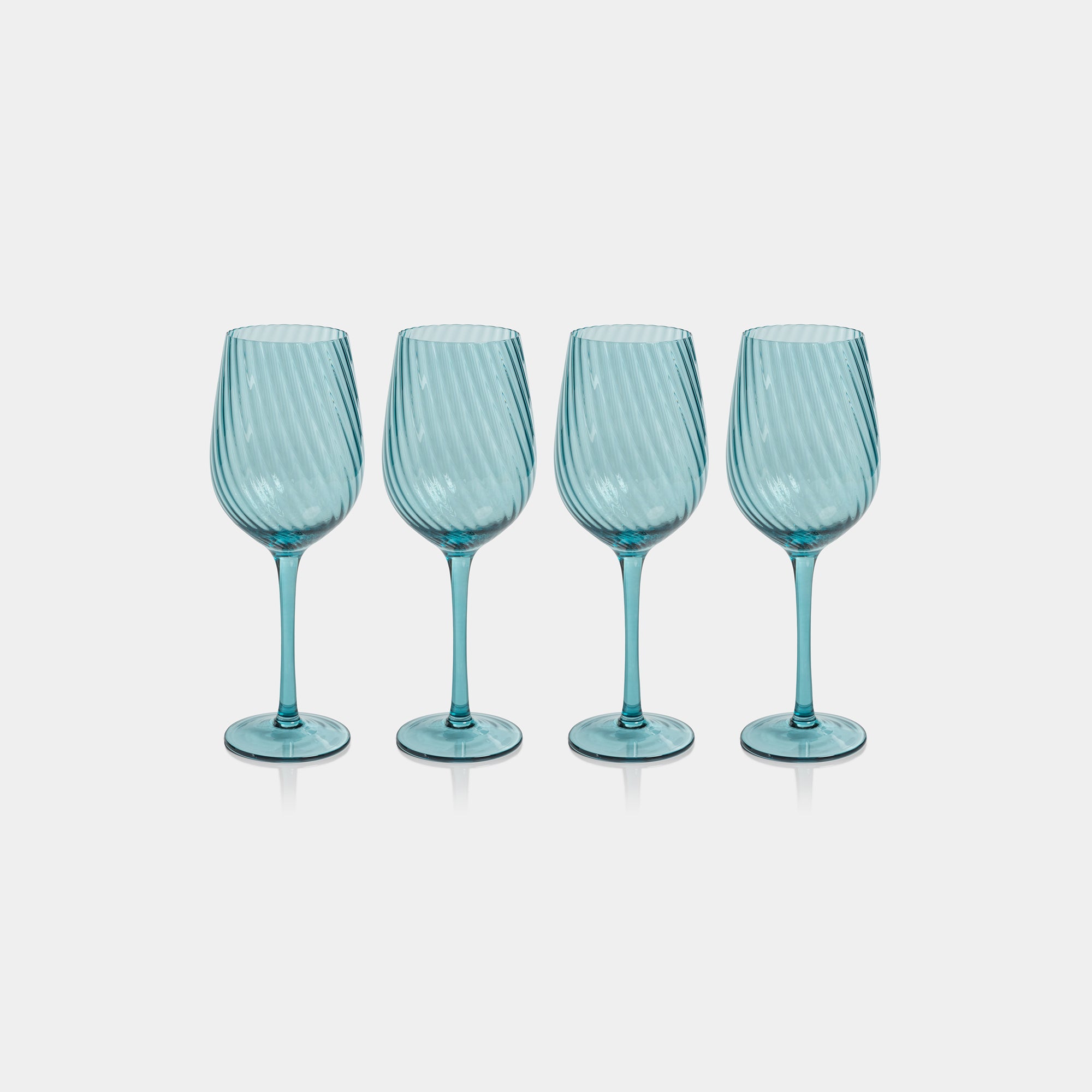 Image of Savoy Optic Swirl White Wine Glasses