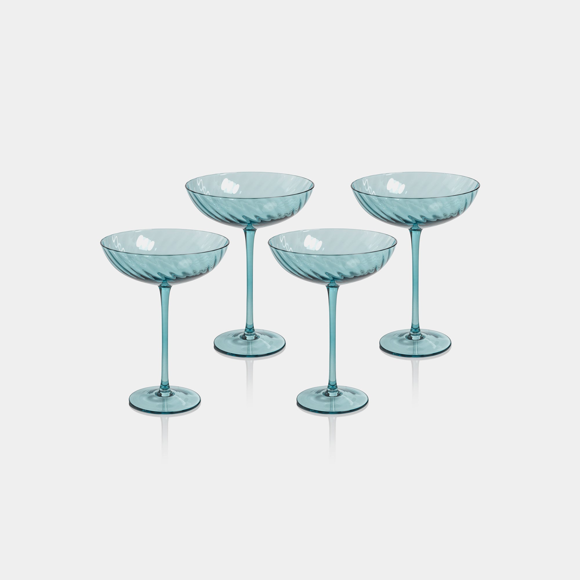 Image of Savoy Optic Swirl Cocktail Glasses