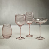 Image of Savoy Optic Swirl Red Wine Glasses