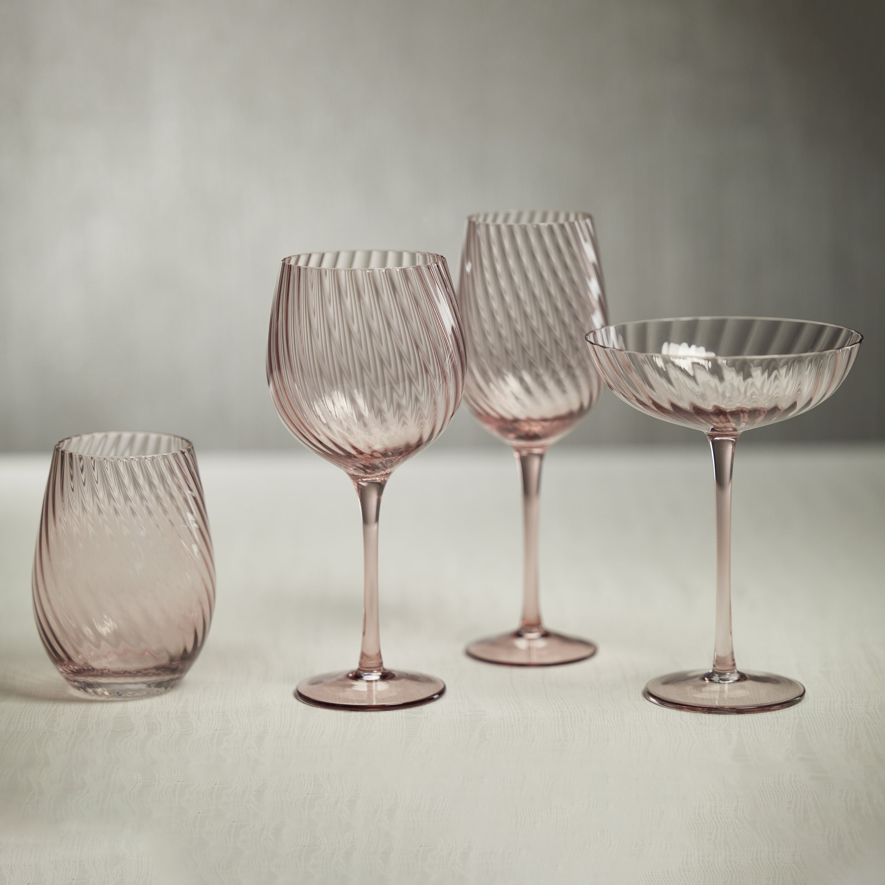 Image of Savoy Optic Swirl Red Wine Glasses