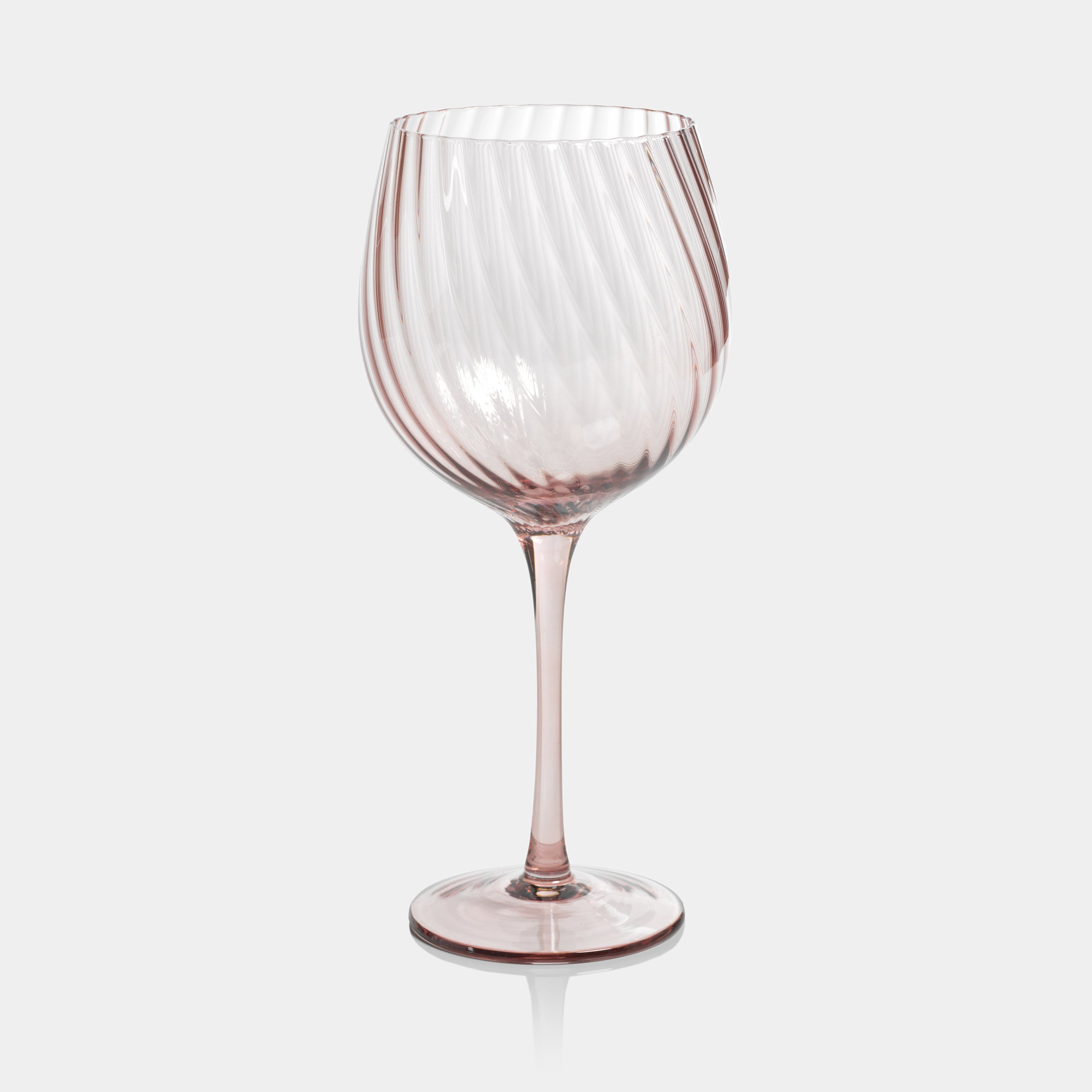Image of Savoy Optic Swirl Red Wine Glasses