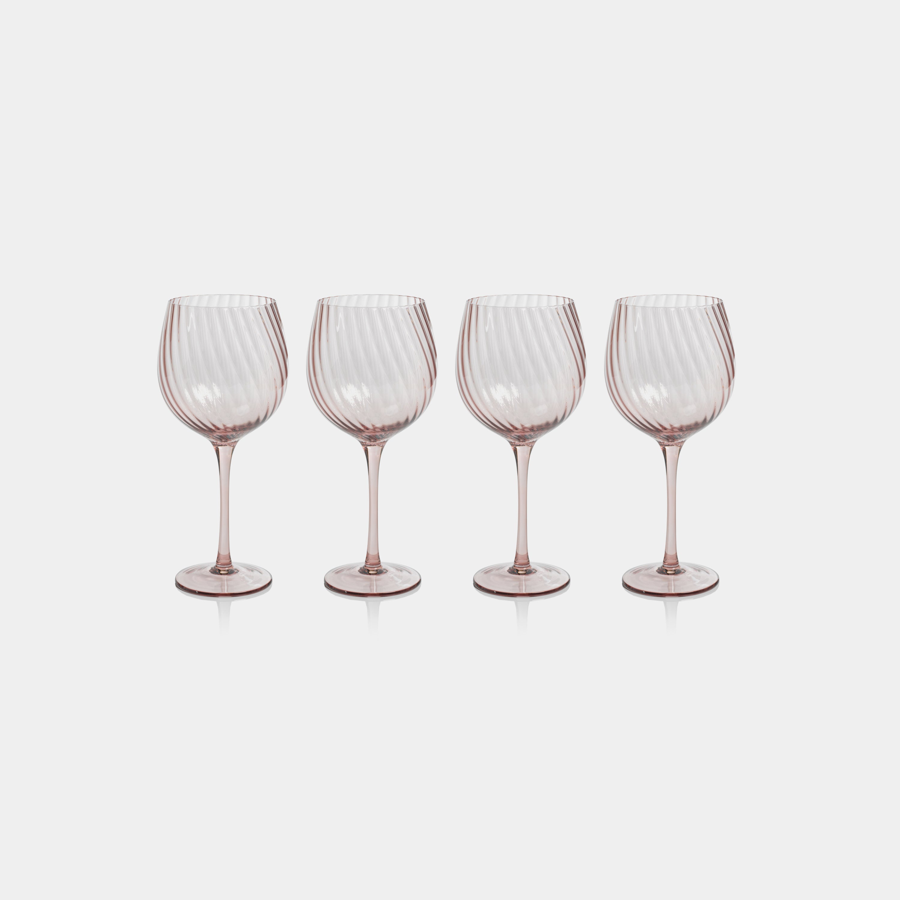 Image of Savoy Optic Swirl Red Wine Glasses