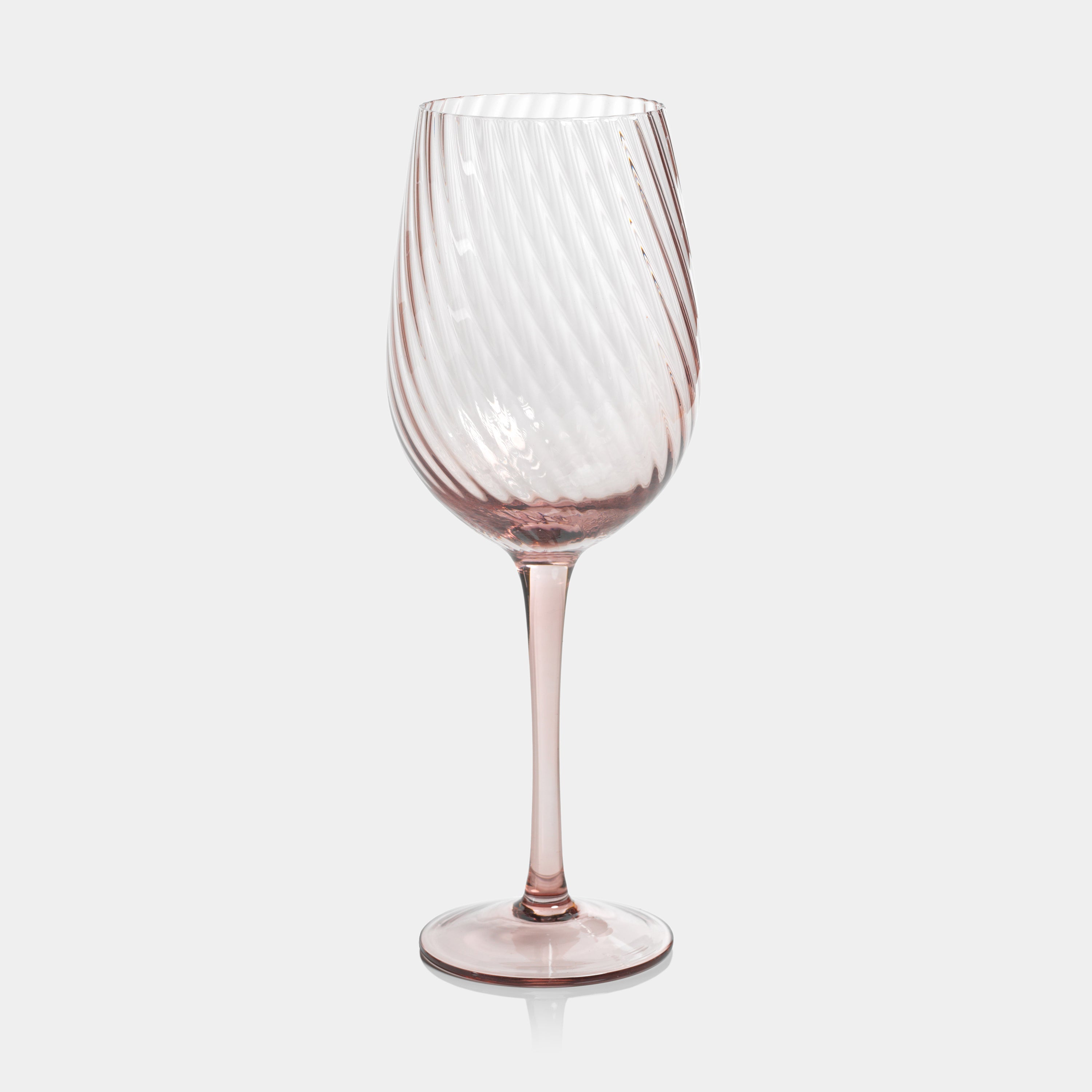 Image of Savoy Optic Swirl White Wine Glasses