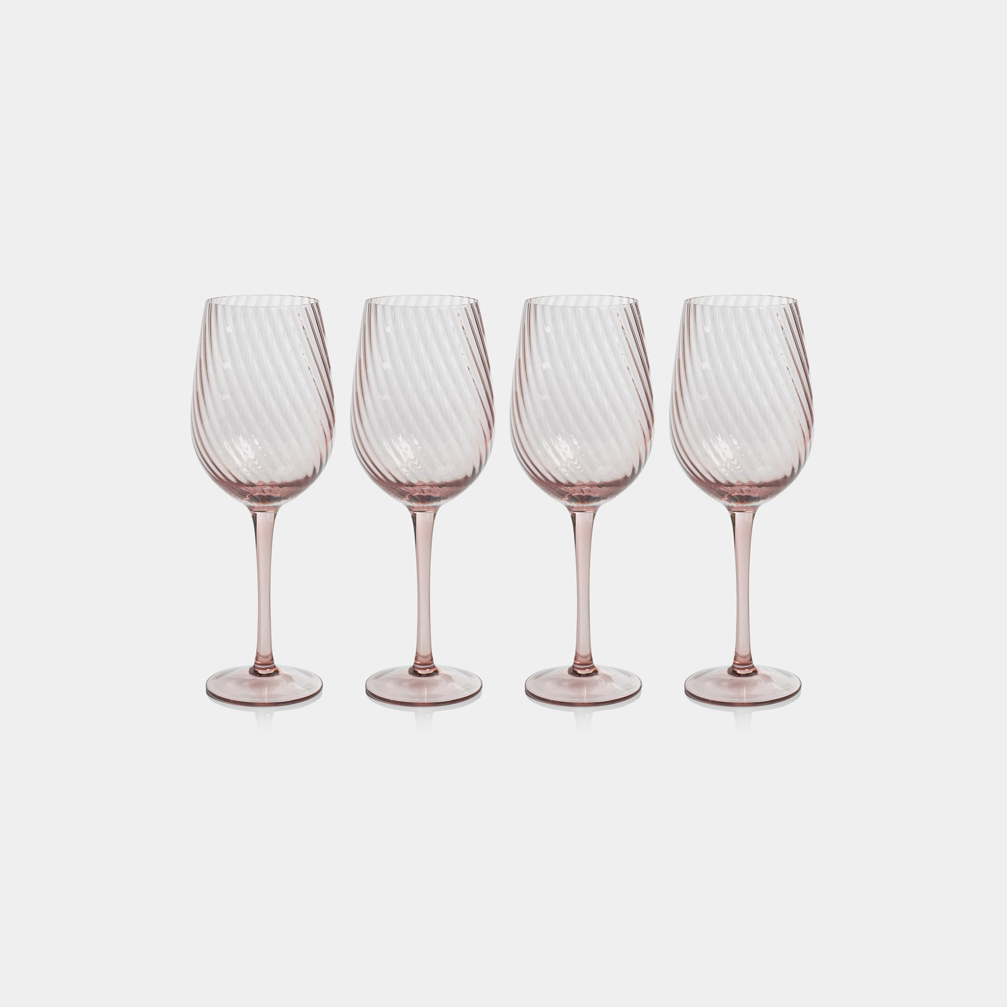 Image of Savoy Optic Swirl White Wine Glasses