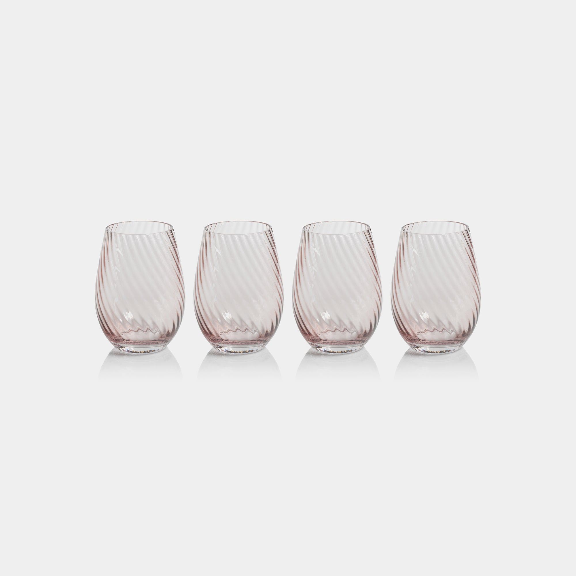 Image of Savoy Optic Swirl Stemless Glasses