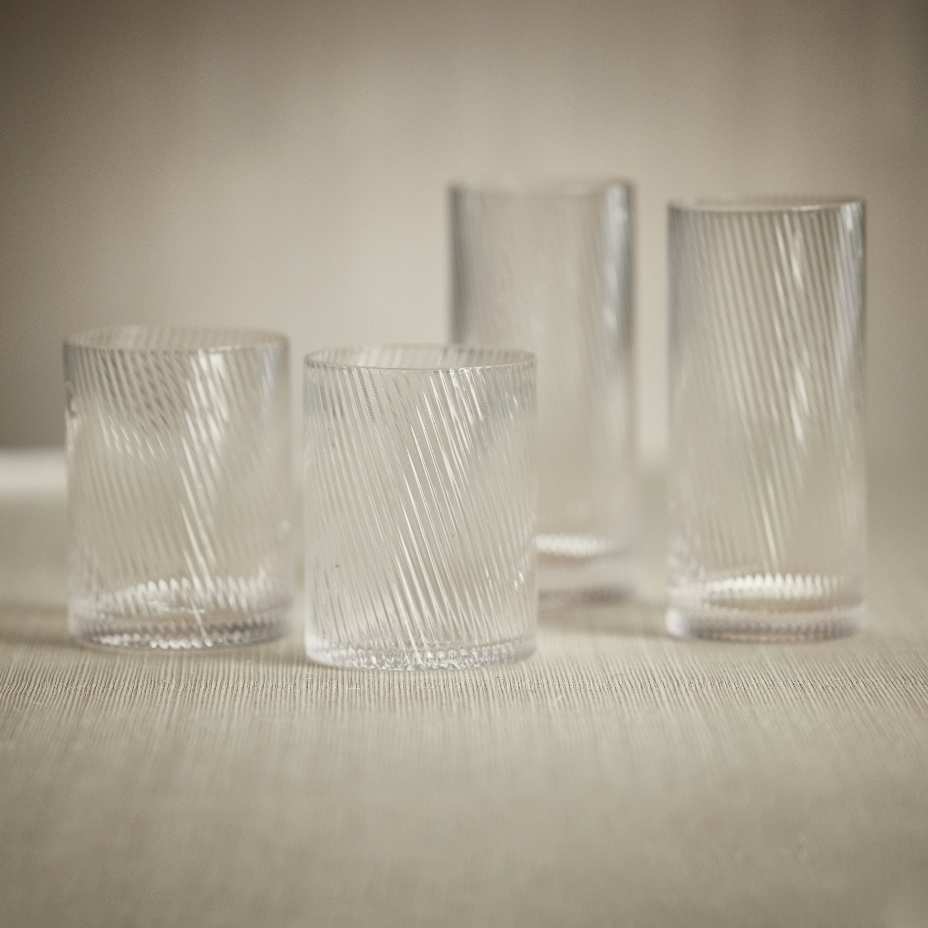 Image of The Connaught Rippled Highball Glasses