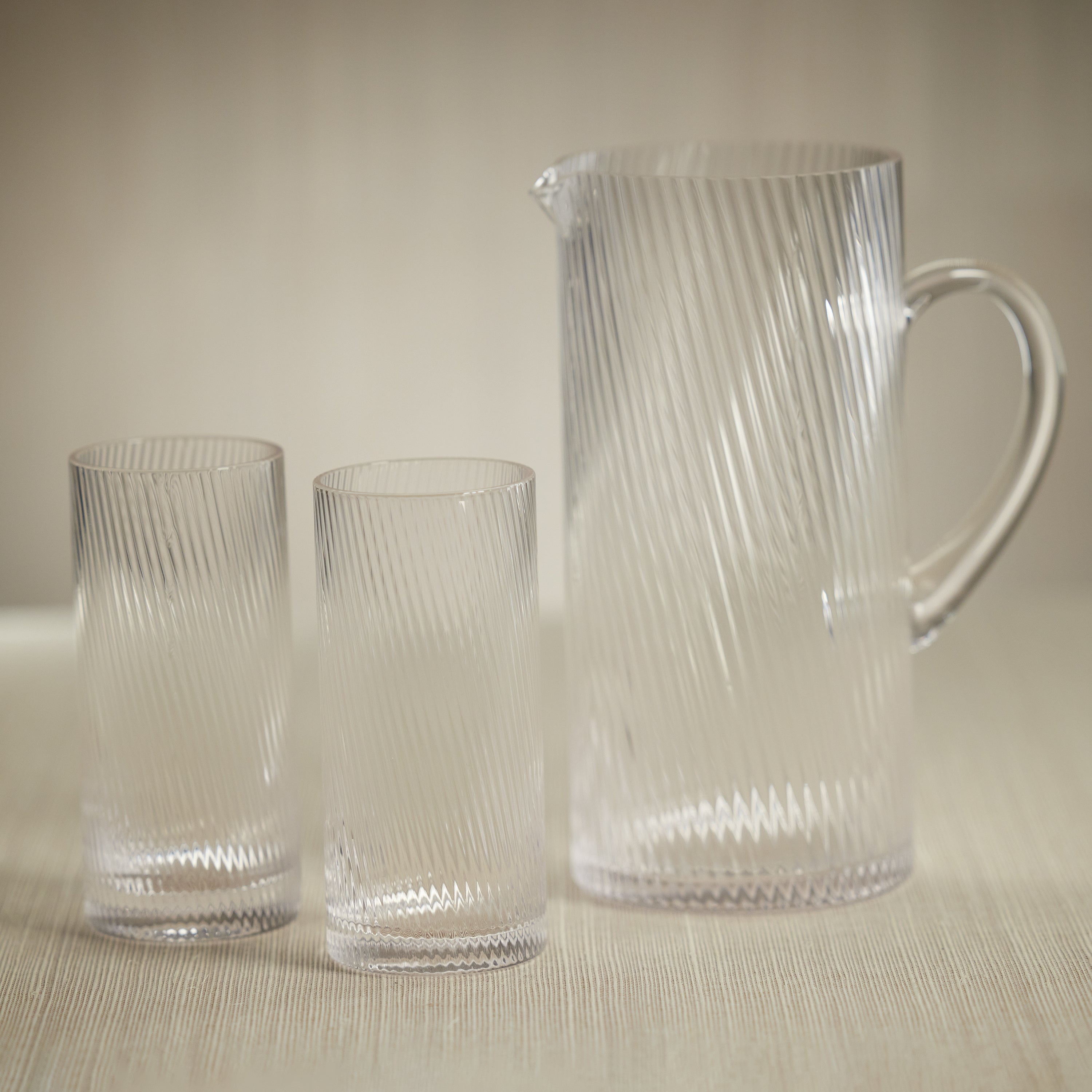 Image of The Connaught Rippled Highball Glasses