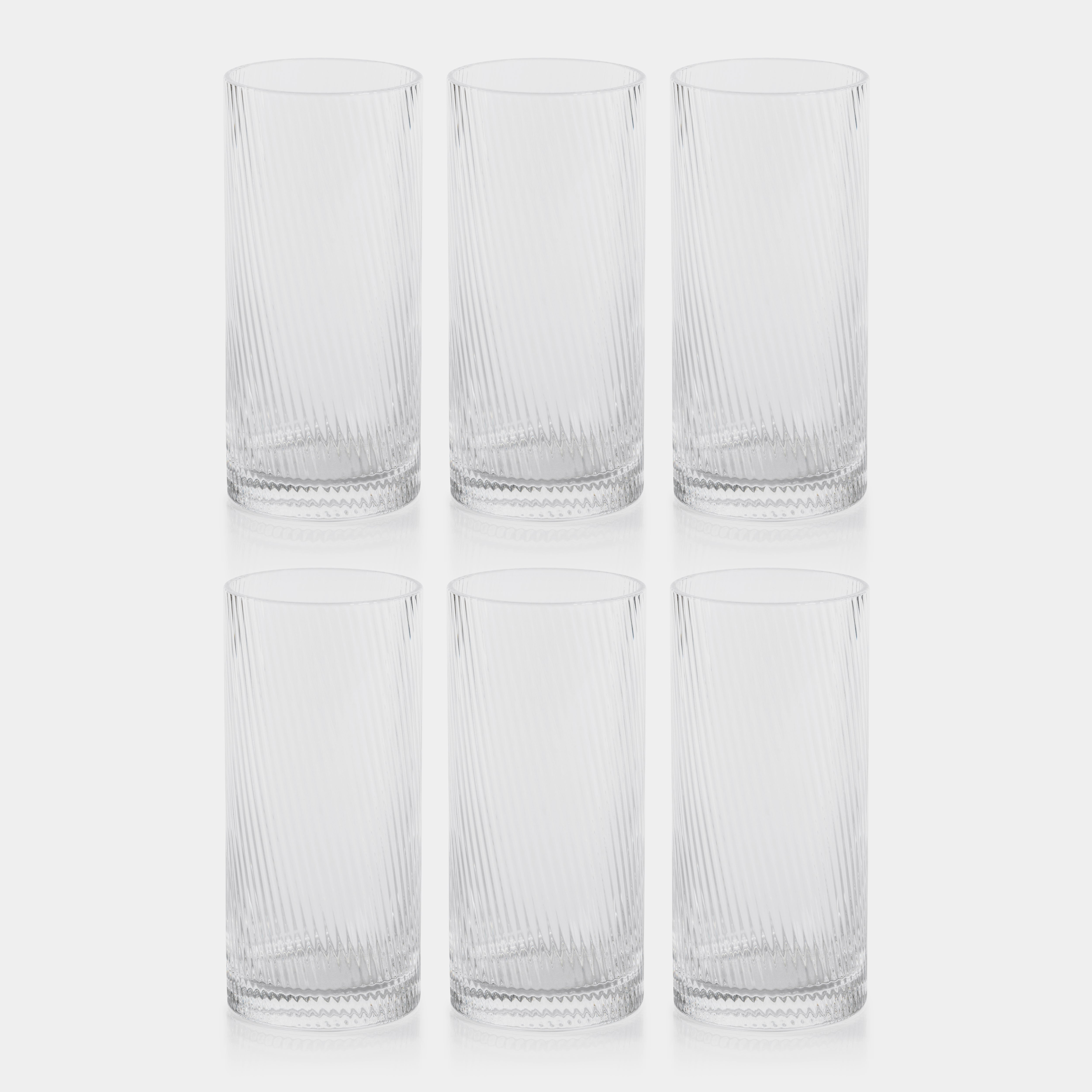 Image of The Connaught Rippled Highball Glasses