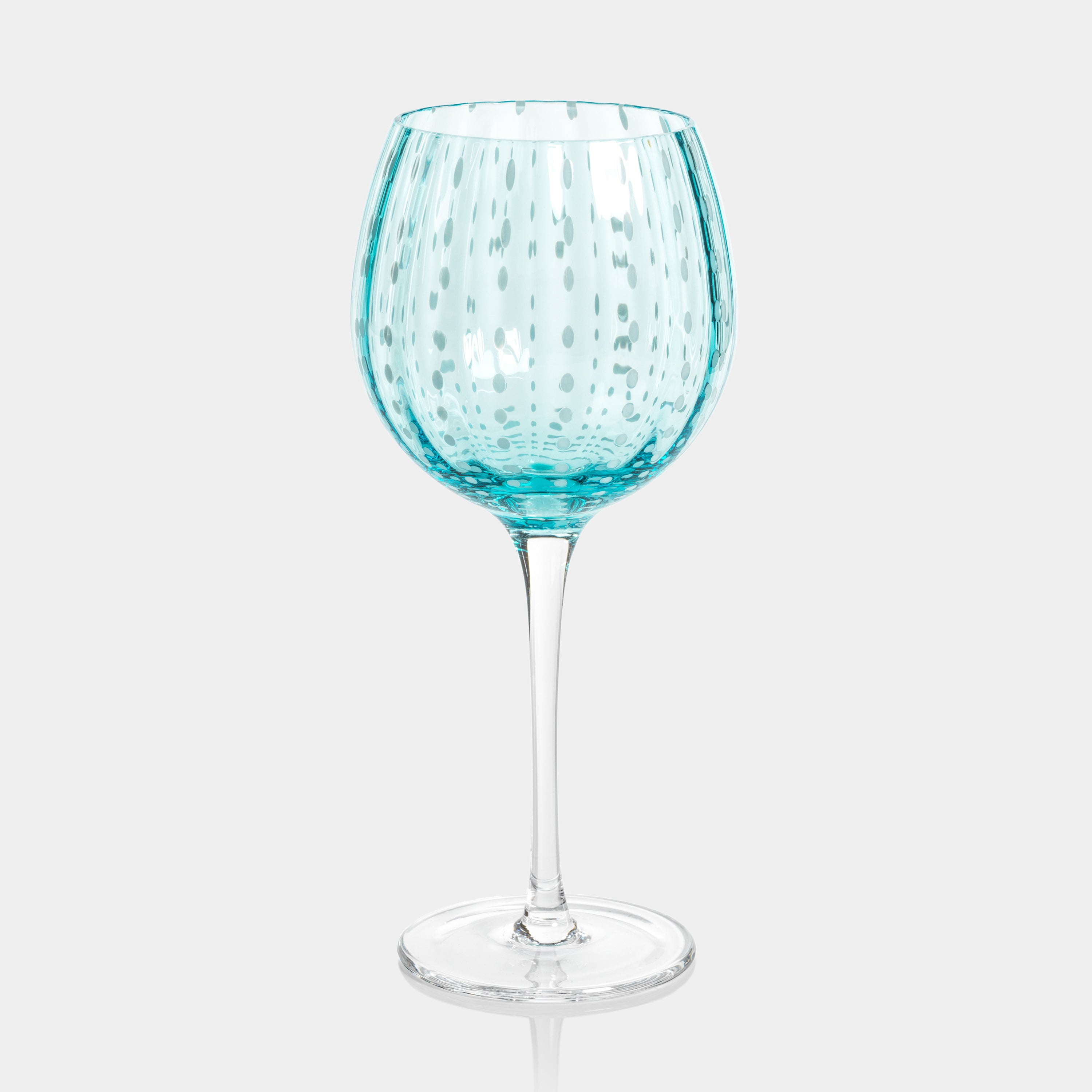 Image of Portofino White Dot Wine Glasses