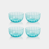 Image of Portofino White Dot Condiment Glass Bowls