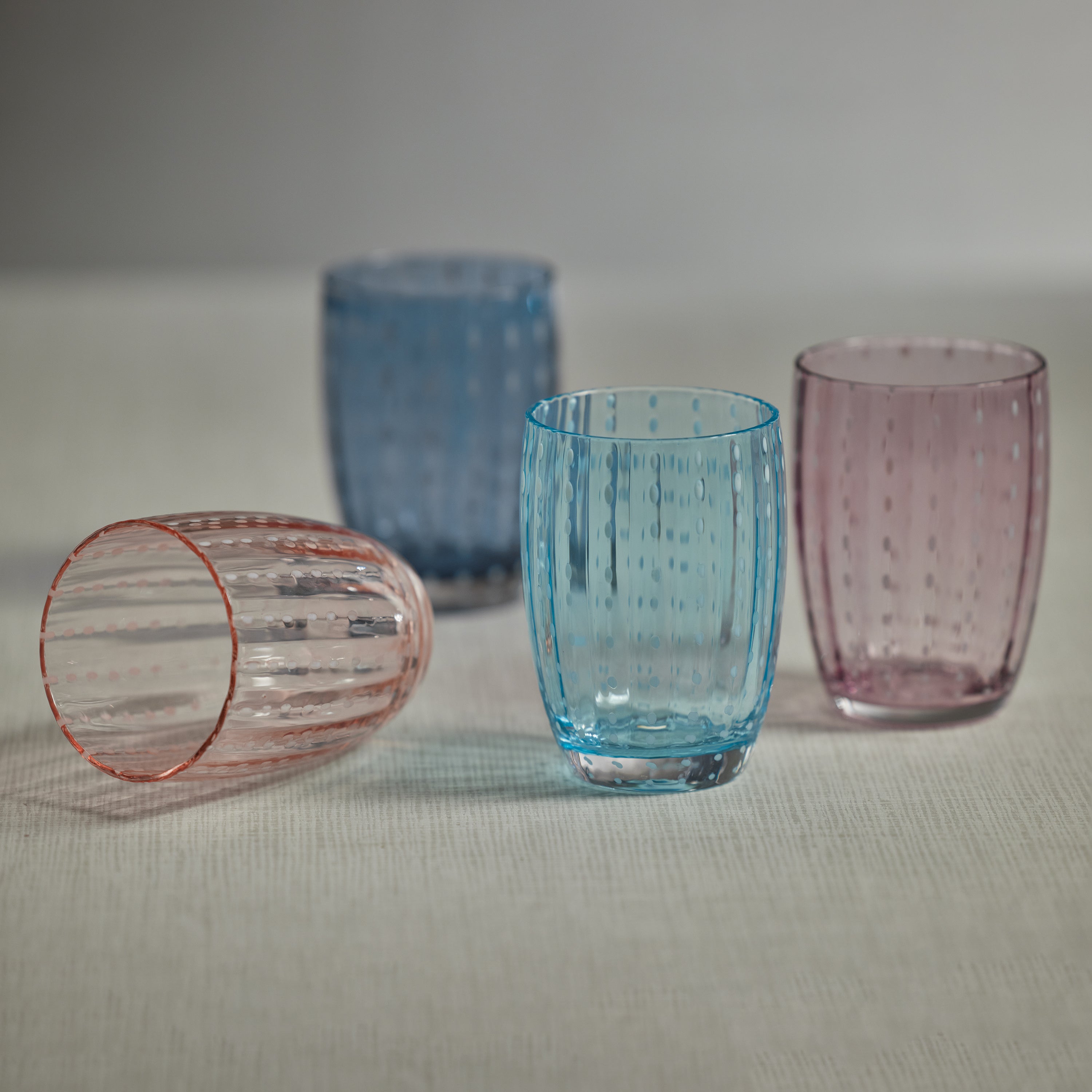 Image of Portofino White Dot Tumblers