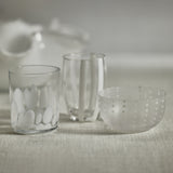 Image of Portofino White Dot Condiment Frosted Glass Bowls