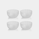 Image of Portofino White Dot Condiment Frosted Glass Bowls
