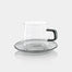Image of Baglioni Glass Tea and Coffee Cups with Saucers