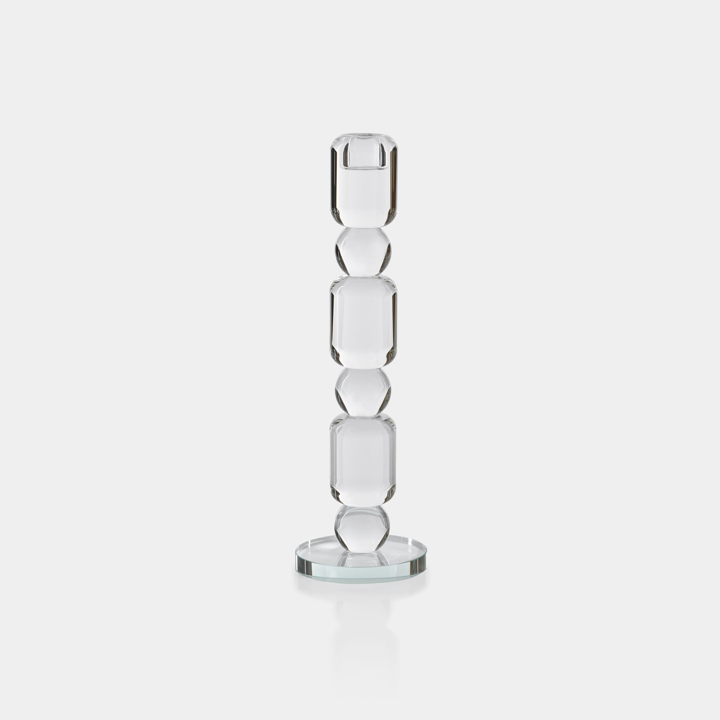 Image of Louisa Crystal Glass Taper Candle Holder